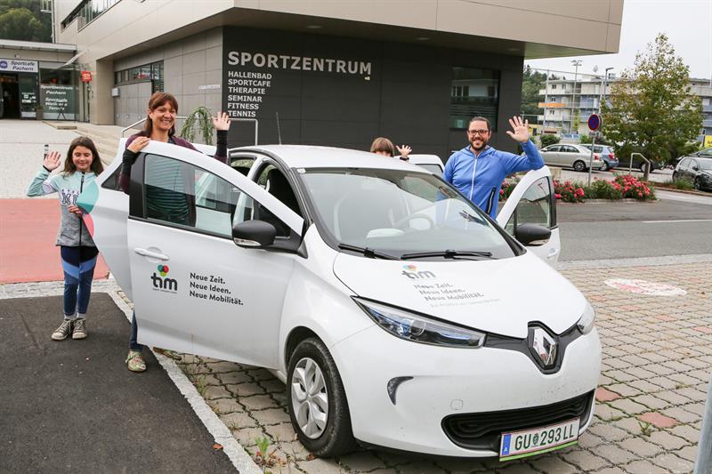 tim-Auto: E-Car Sharing in Pachern-Zentrum